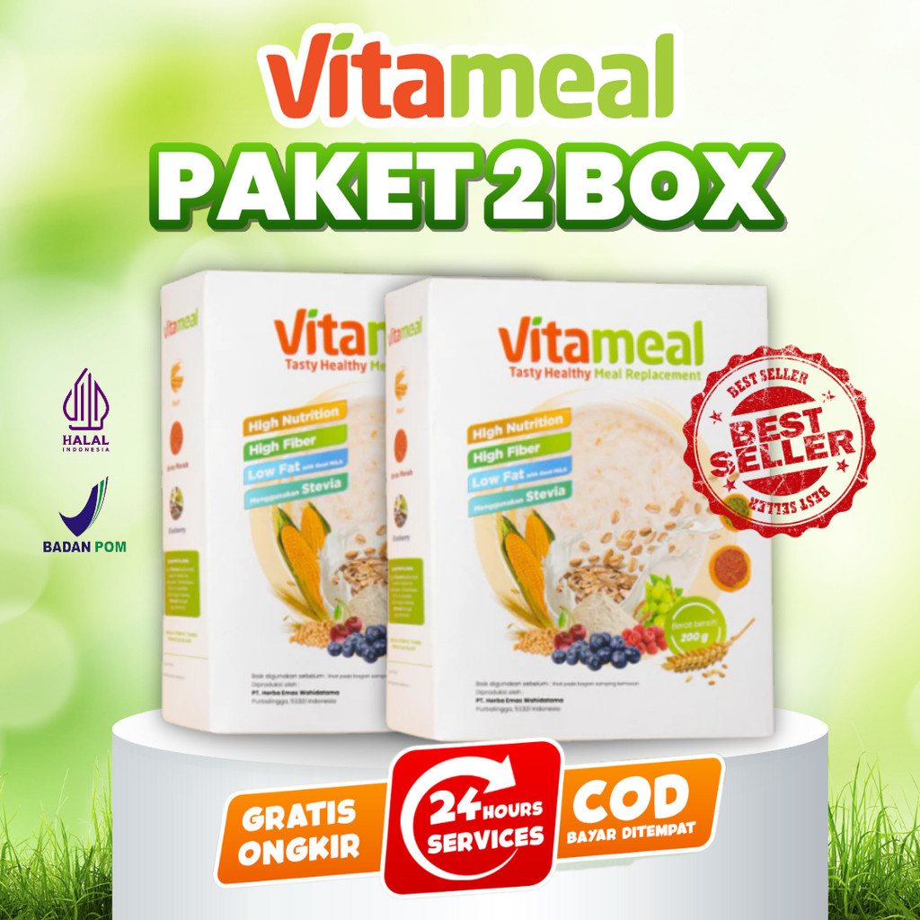

AMPUH Vitameal Sereal Suger Bpom Suplemen Original Multigrain Metafiber Serat Nutrisi Fiber VITAMIEL DIET