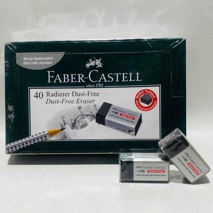 

Eraser / Penghapus Faber Castell Hitam Kecil / 1 Box Isi 40 Pcs