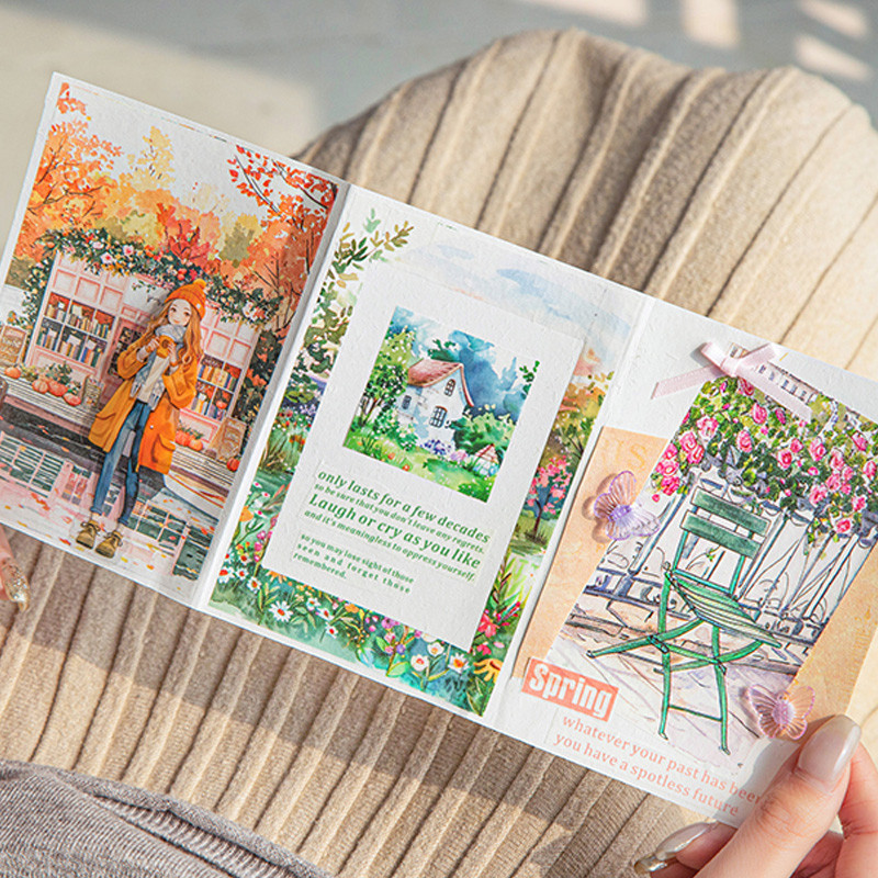 

2Style 3Rolls/bag Journey Street View Large Size Scenic Tape DIY Creative Handbook