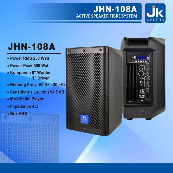 Speaker aktif 8 inch Jk coustic JHN 108A