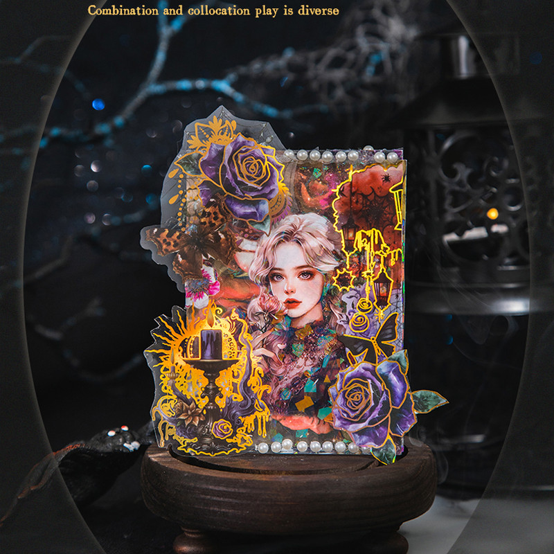 

6Style 1Roll/bag Gothic Scenery Stamping Tape DIY Handbook Scrapbook Photo Frame Calendar