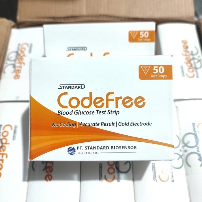Strip Gula Darah CodeFree Blood Glucose Isi 50 Pcs