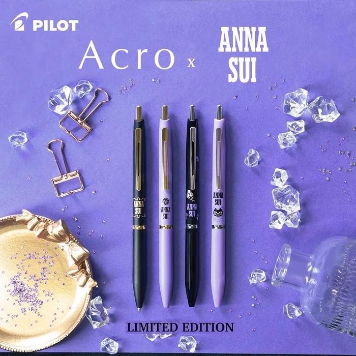 

PILOT ACROBALL ANNA SUI SILVER GOLD LINE BALLPOINT PEN 0.5MM PULPEN LIMITED EDITION
