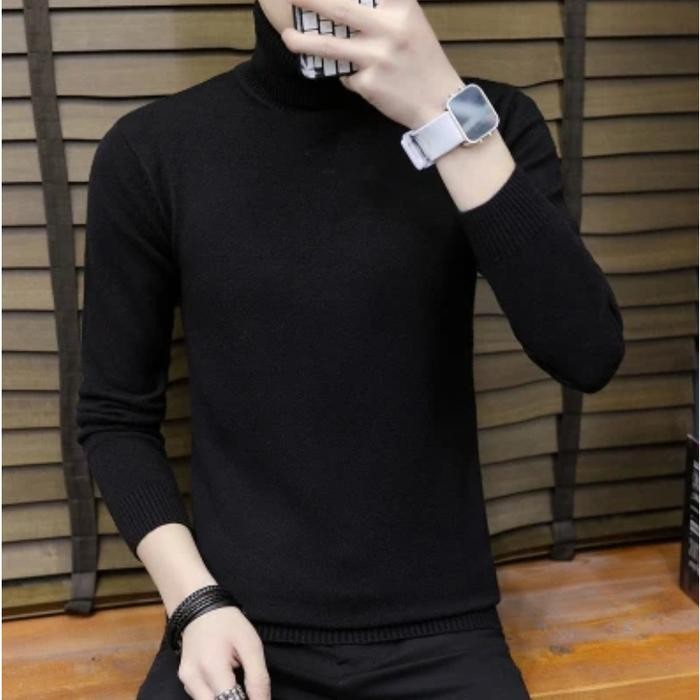 IMPORT RYAN MAN TURTLENECK THERMAL KNIT SWEATER WINTER AUTUMN BAJU RAJUT PRIA MUSIM DINGIN KOREAN