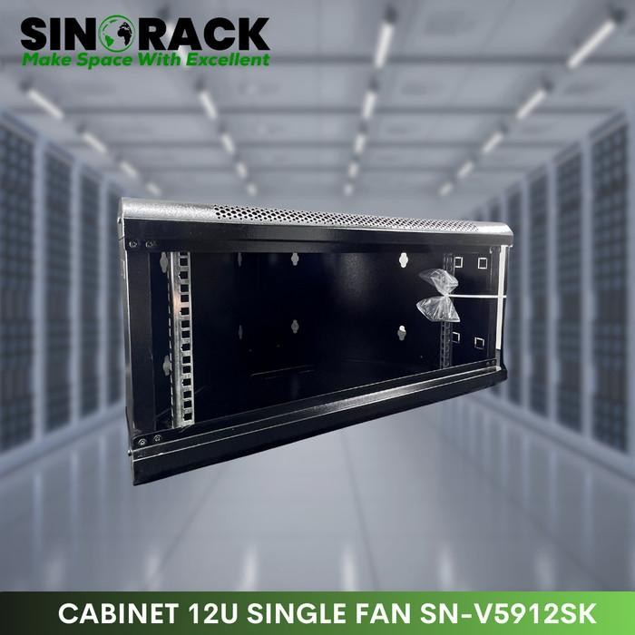 Wall Mount Rack Server Rak Server Siku Dinding Sinorack 12U Rak Jaringan CCTV Kunci grosir