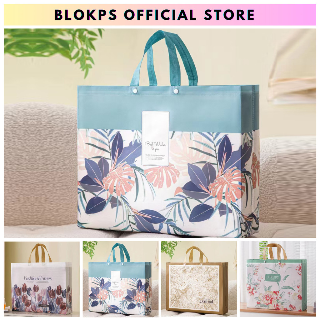 

BLOKPS - Tas Belanja - Tas Spunbond Kancing - Spunbond Motif Premium Kantong Jumbo - Tas Kancing - Tas Belanja Besar - Tas Jinjing - Tas Souvenir - Tas Jinjing Wanita - Tas Kado - Kantong Belanja - Souvenir - Kantong - Shopping bag - Spoundbond -Tote Bag