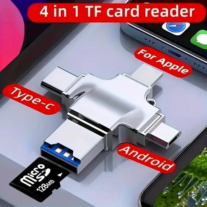 3TC0 Card Reader Otg Lightning For Iphone 5 6 7 Ipad 4 Usb C Android Micro Sd S