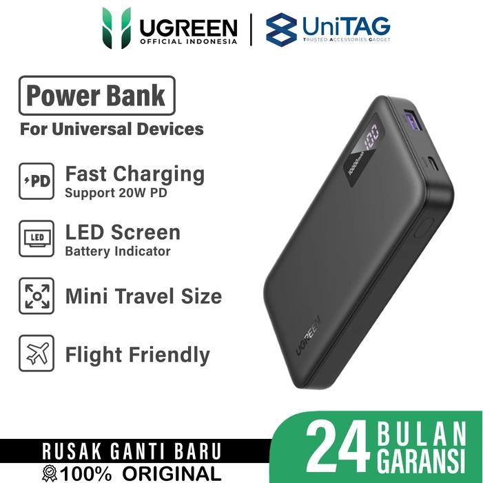 6BJB Ugreen Powerbank Fast Charging For Iphone Samsung Xiaomi 5000Mah 10000Mah 20000Mah