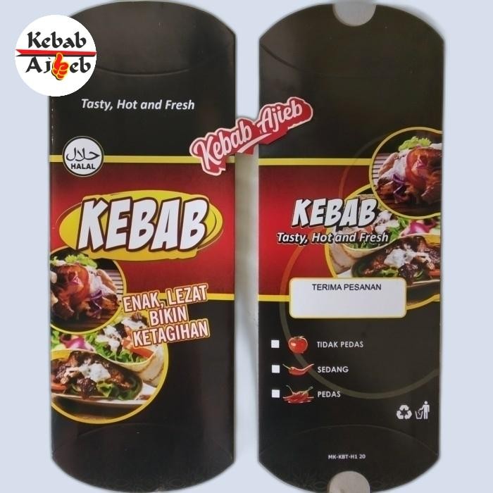 

4ZMI Dus Kebab Kecil Bahan Karton 50'S