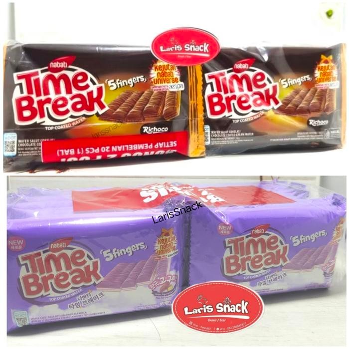 

4ZMI Nabati Time Break Coklat Richoco 20Gr (Isi 20)