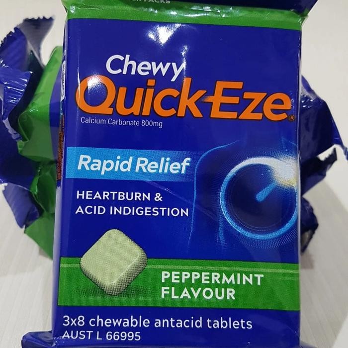 

4ZMI Quick Eze Chewy Peppermint Multi Pack Hearburn Original Australia