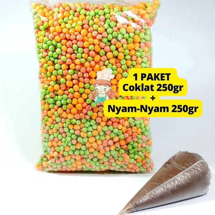 

4ZMI 1 Paket Nyam Nyam Rice Crispy 250Gr + Coklat Cair/Selai 250Gr