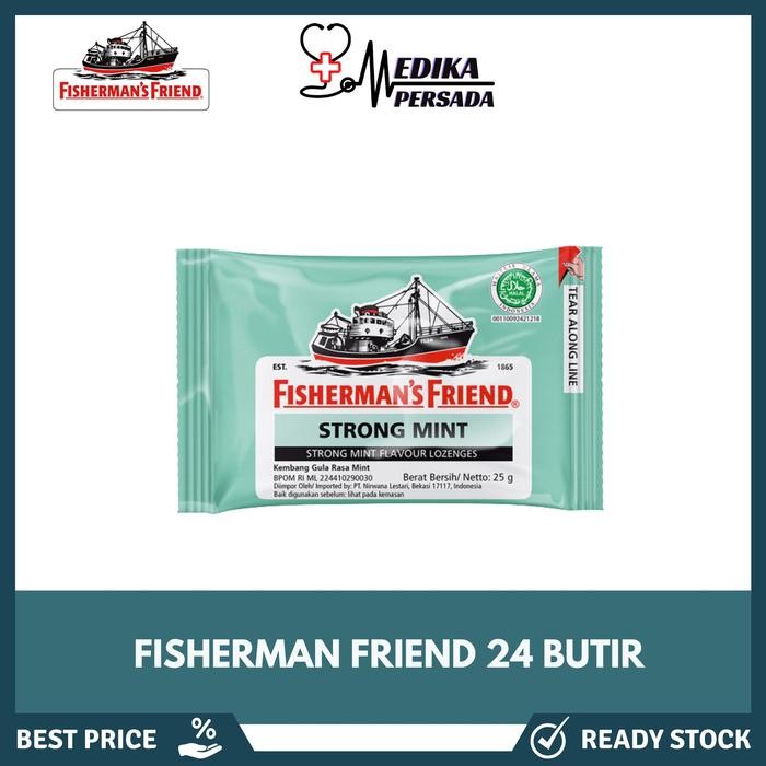 

4ZMI Fisherman'S Friend Lozenges - Permen Tenggorokan Fishermans Friends Candy Food