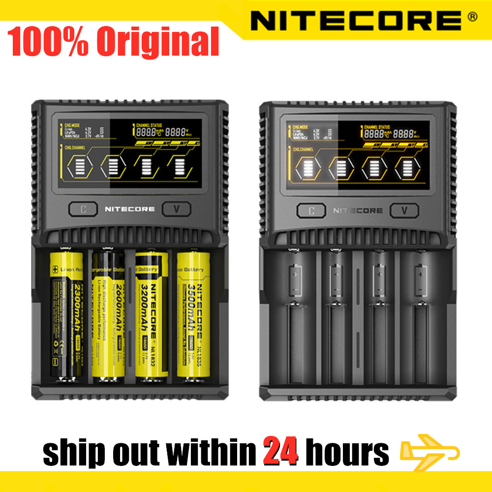 NITECORE SC4 Battery charger Superb Charger with 4 Slots 6A Total