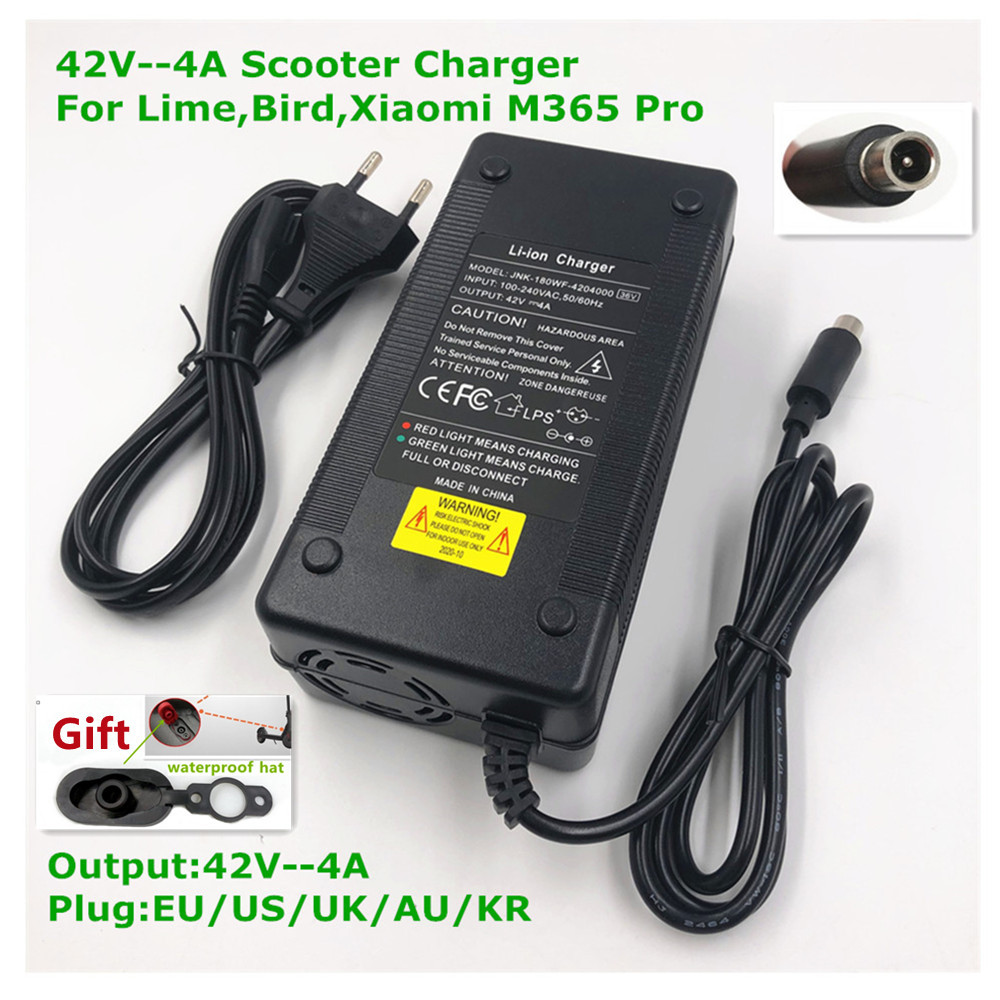 36V Lime Charger 42V 4A Electric Skatebaord Adapter Scooter Charger