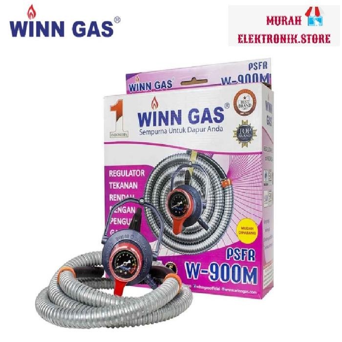 Paket Resmi Regulator Selang Winn Gas W900 M / Selang Paket Regulator Winn Gas Psfr W 900 M