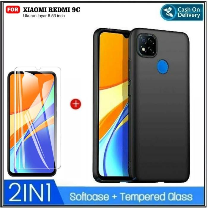 Case Xiaomi Redmi 9C 2020 Softcase Tempered Glass Redmi 9C *