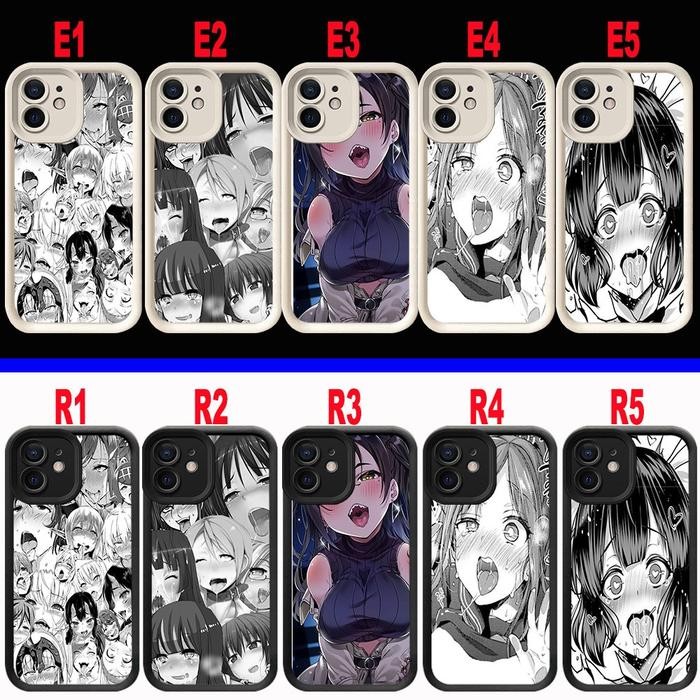 S-11 Ahegao Anime Casing untuk Xiaomi POCO F6 F5 X5 Redmi 13 Note 12 Pro 5G Turbo 3 Case *