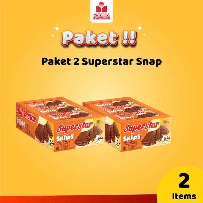 

IOI2 Paket 2 Wafer Cokelat Superstar Snaps