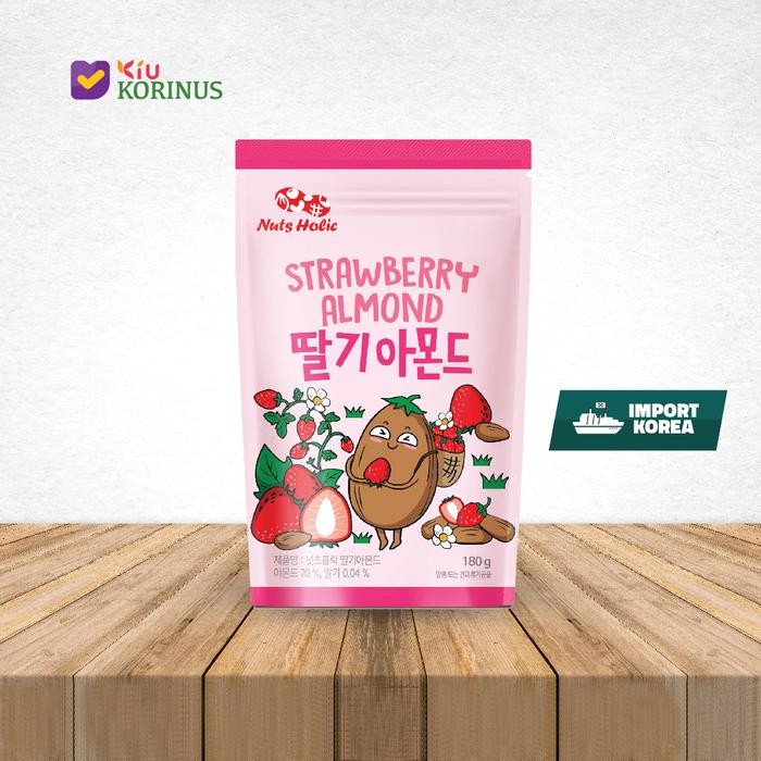 

IOI2 Nuts Holic Strawberry Almond 180Gr / Kacang Almond Rasa Stroberi