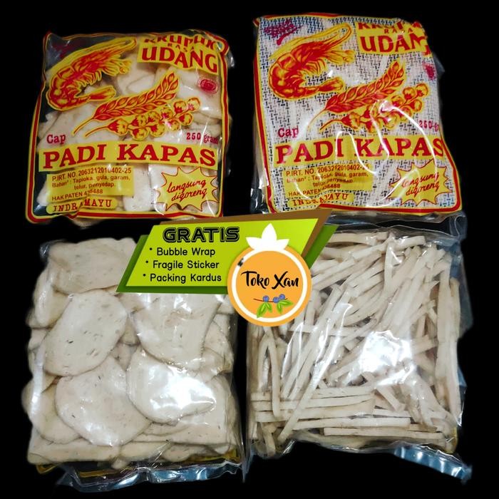 

IOI2 Kerupuk Udang Padi Kapas 250Gr Indramayu Cirebon Krupuk Prawn Crackers
