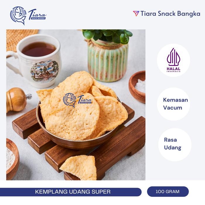 

IOI2 Kemplang Udang Super Tiara Snack Bangka Kerupuk Udang Krupuk Udang Super