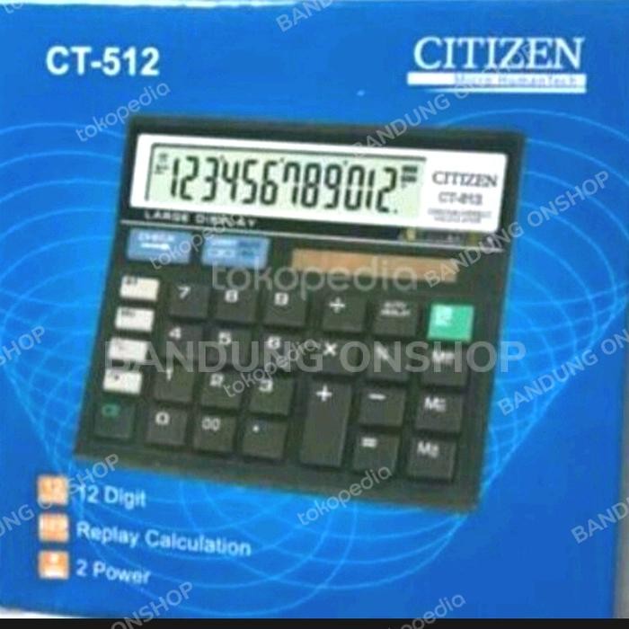 

CITIZEN CT-512 CT512 12 DIGIT CALCULATOR KALKULATOR 12 DIGIT CITIZEN