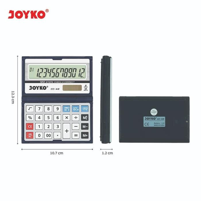 

KALKULATOR JOYKO CC-42 / 12 DIGITS / CHECK CORRECT / CALCULATOR