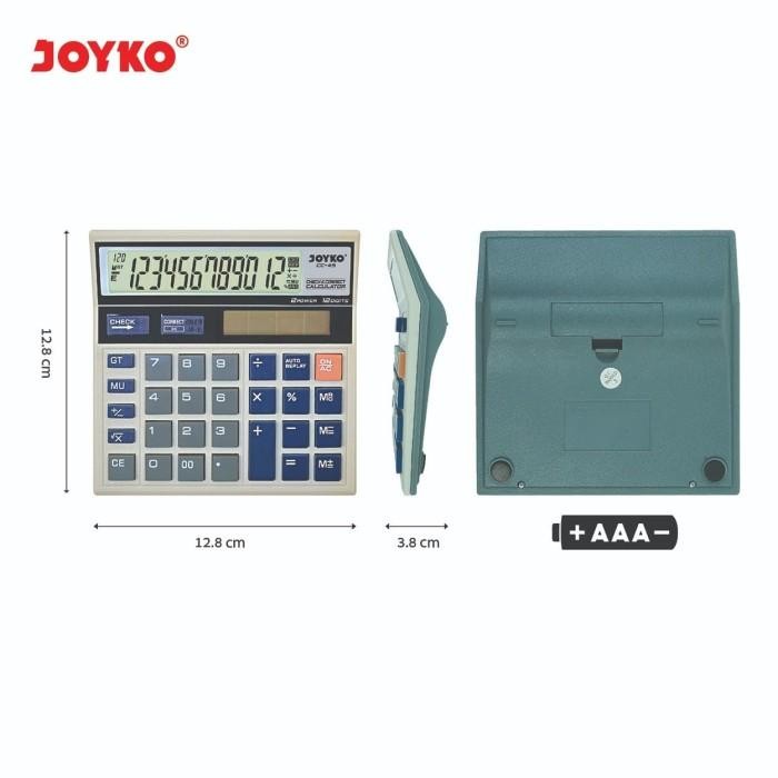 

CALCULATOR KALKULATOR JOYKO CC-45 12 DIGITS CHECK CORRECT