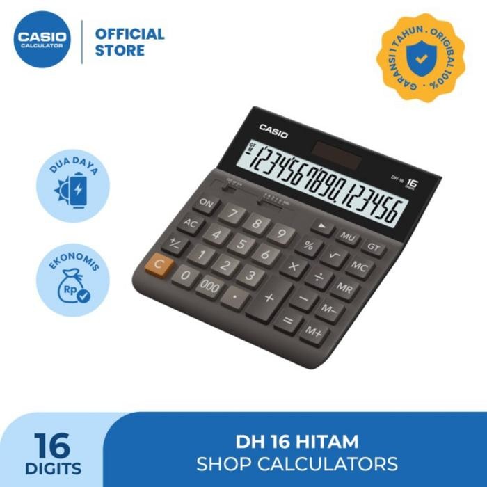 

KALKULATOR CASIO DH 16 DIGIT ORIGINAL GARANSI