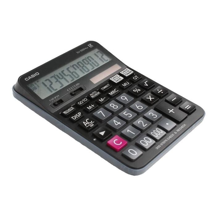 KALKULATOR CASIO ORIGINAL DJ 120D PLUS - KALKULATOR CASIO 12 DIGIT