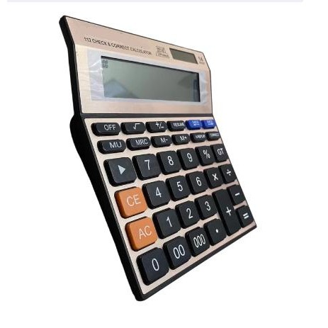 

KALKULATOR JUMBO CT-6914 14 DIGIT DUAL POWER TENAGA SURYA BONUS BATERAI LAYAR DISPLAY BESAR