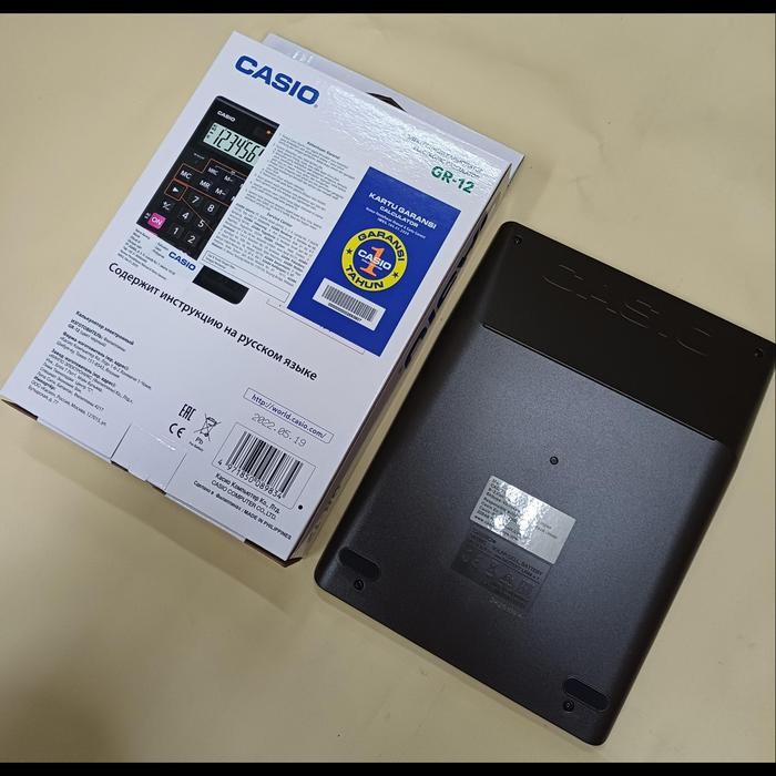 

CALCULATOR DESKTOP CASIO GR-12 ( MODEL BARU )