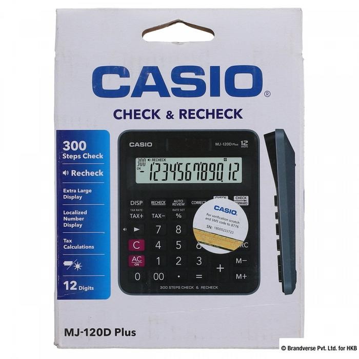 

KALKULATOR/CALCULATOR CASIO MJ 120~CEK&CORECT#ORIGINAL CASIO
