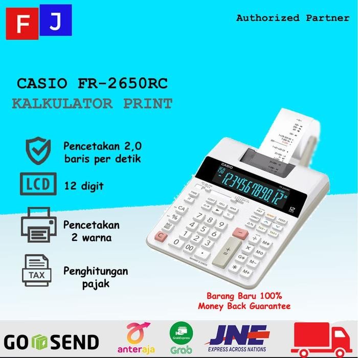 

CASIO FR-2650 RC - PRINT KALKULATOR STRUK/PRINTING CALCULATOR