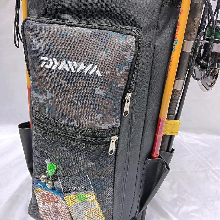 Tas Pancing Jumbo Daiwa Ransel Kotak Big Size Cordura Waterproof 100Cm Buat Joran Tegek Joran Reel