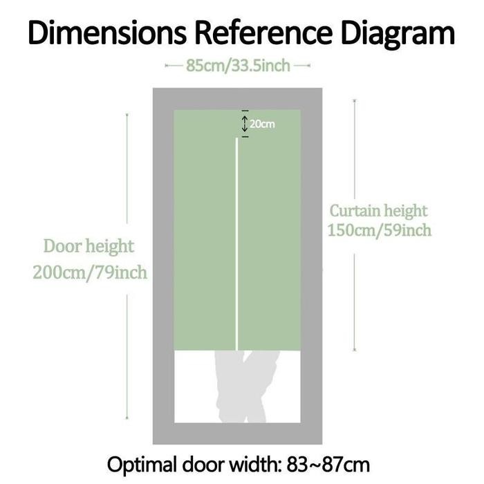 Gorden Pintu Jendela Tirai Setengah Tirai Aplikasi Multi-Skenario Tirai Pintu Dapur Jepang Tirai