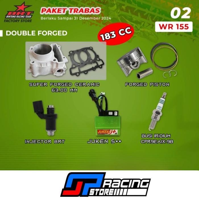 BRT Paket Bore UP WR 155-Block Ceramic-Piston-Juken-Injector-Noken AS