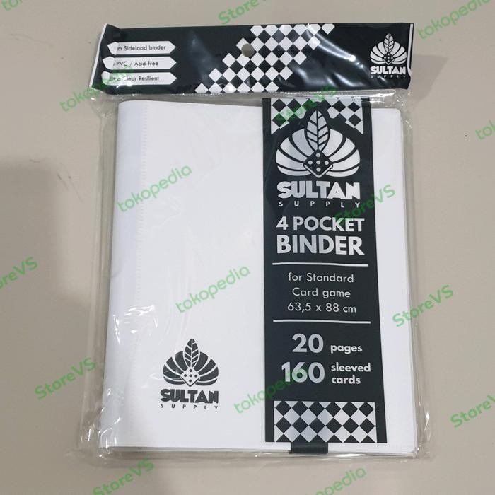 

Sultan Supply 4 Pocket Binder - White