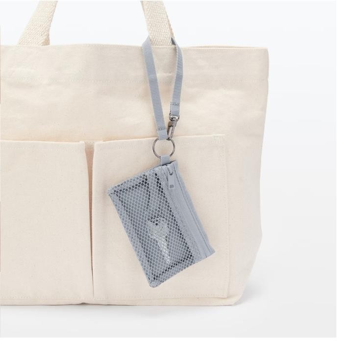 

Muji Polyester Card Case Japan Original Tempat Kartu Kunci Dompet Koin