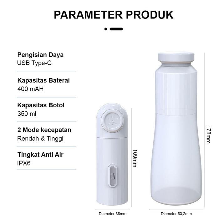 Bidet Travel Portable Electric Portable Bidet Alat Semprotan Cebok Usb Bidet Travel Portable
