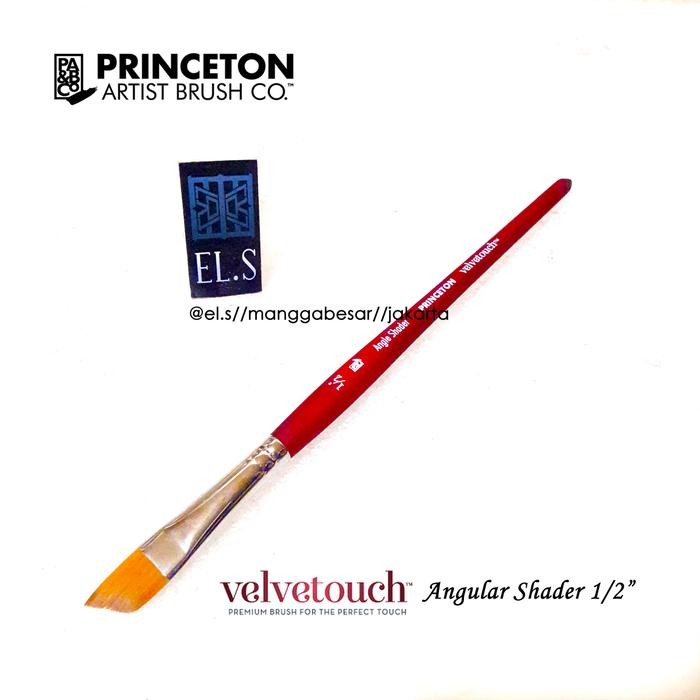 

Princeton Velvetouch Brush Angle Shader 1/2" ( Kuas Lukis )