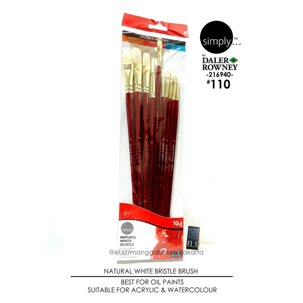 

Daler Rowney Simply Brush Set 1100 Bristle