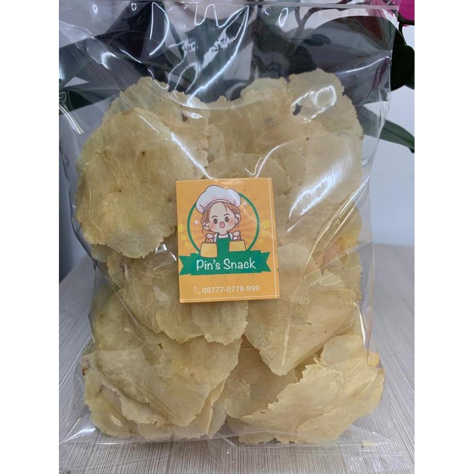 

3YC3 Emping Melinjo Mentah Grade A Super Tipis Pins Snack