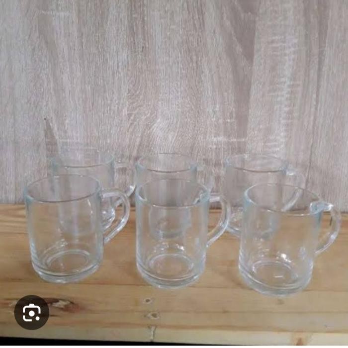 GELAS KOPI GAGANG POLOS HARGA 1 LUSIN