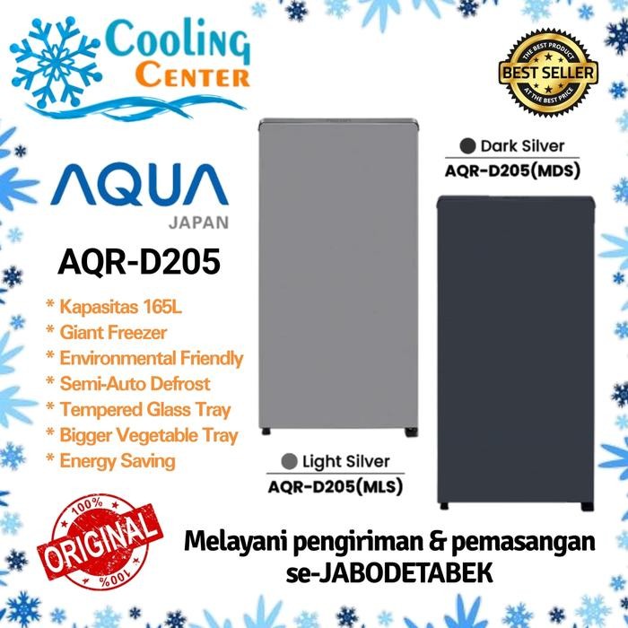 Aqua Kulkas 1 Pintu Aqr D205 / Aqr D205 Mls / Mds