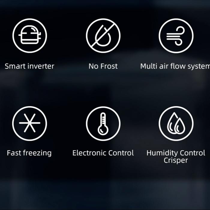 Kulkas Anghong 2 Pintu Ftm355Nib Ftm285Nib Ftm280Nb Crf 208