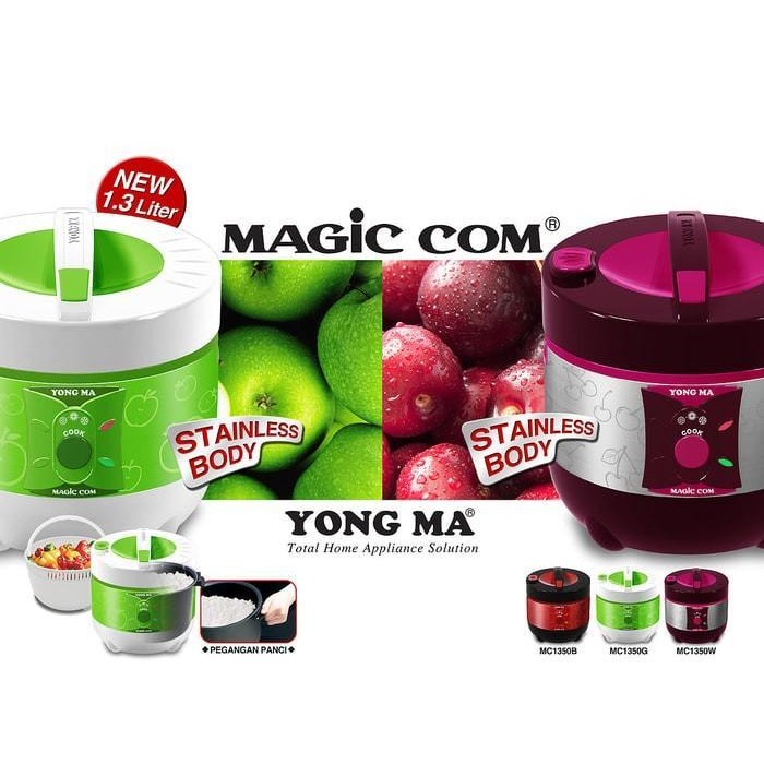 Yong Ma Yongma Com Rice Cooker 1.3Liter Mc-1350 Mc1350 Mc 1350