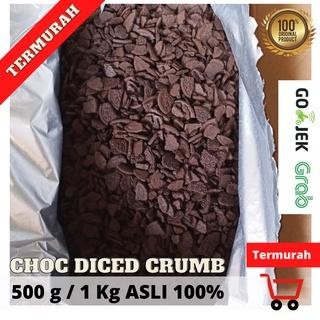 

Choc Diced Crumb Asli Cookies Hitam Kasar Asli 500 g / 1 kg Repack