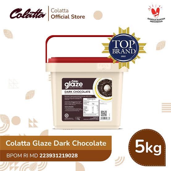

Colatta Glaze Dark 5kg dip glaze donut donat cake dark chocolate cokelat coklat